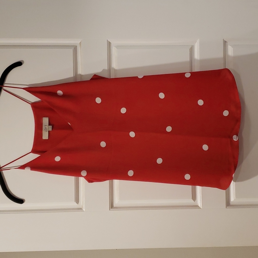 Loft polka dot tank top